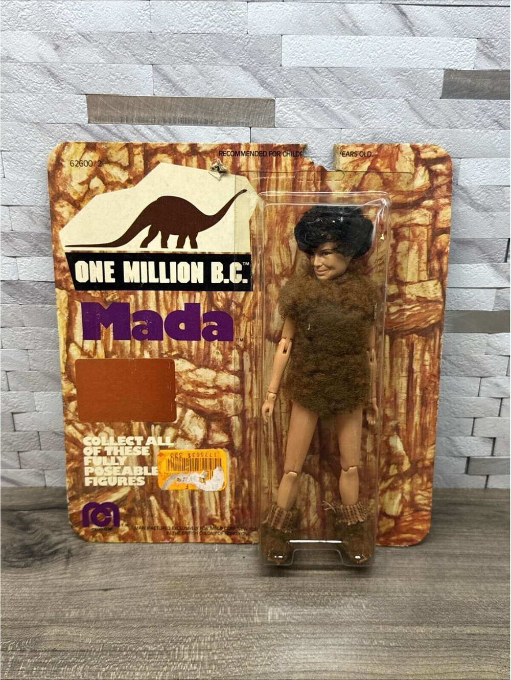 Mego Vintage 8 inch One Million BC Mada MOC Action Figure -New Rare